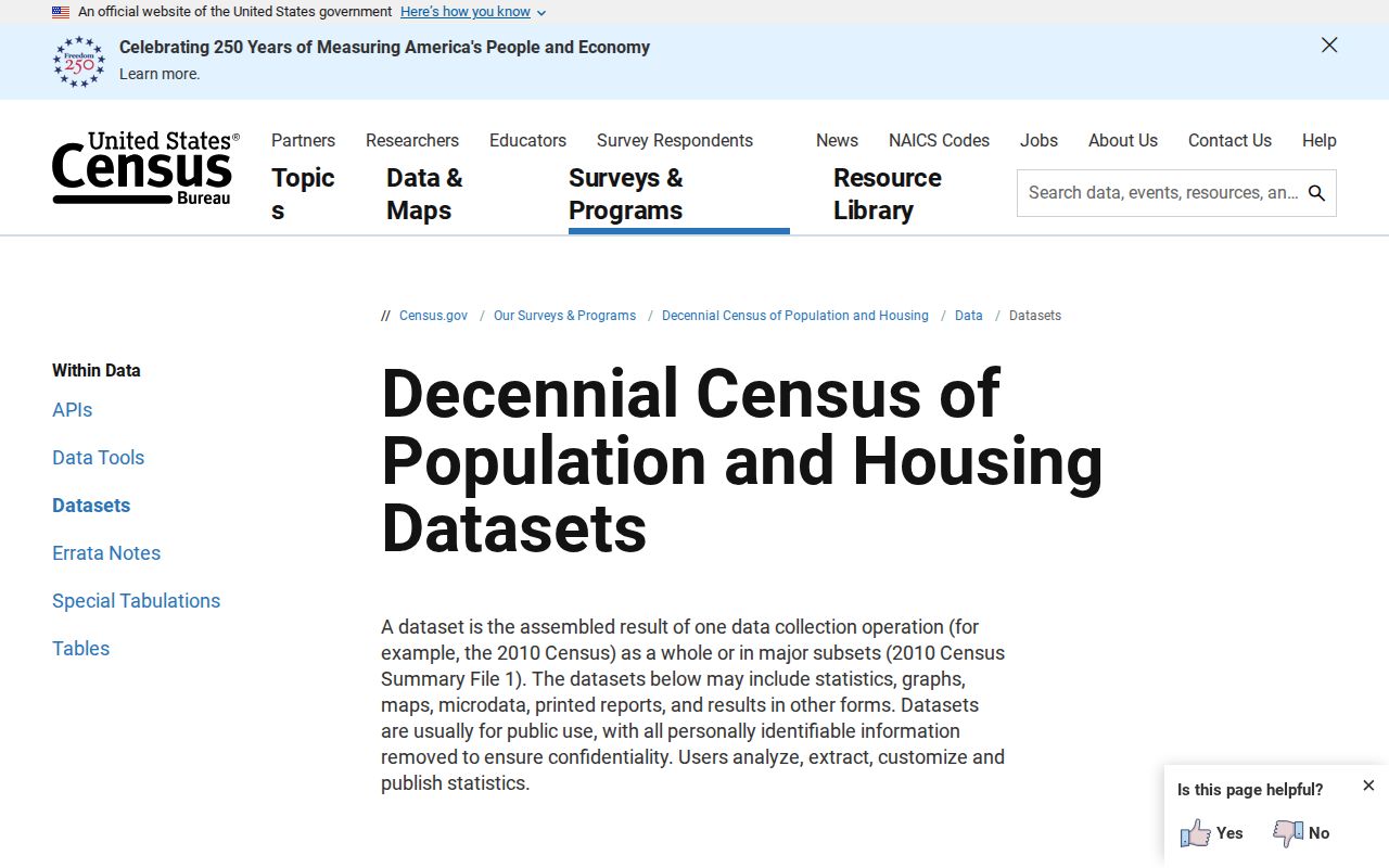 2020 Census source for Red Cloud criminal records context